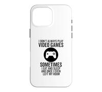 Carcasa para iPhone 16 Pro MAX No Siempre Juego Videojuegos Funny Gamer Boys productns
