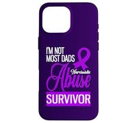 Carcasa para iPhone 16 Pro MAX No Soy la mayoría de los papás Soy un sobreviviente de abuso narcisista