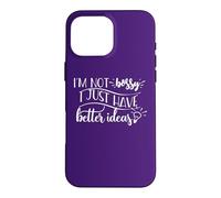 Carcasa para iPhone 16 Pro MAX No Soy mandona Solo Tengo Mejores Ideas Funny Lightbulb Meme