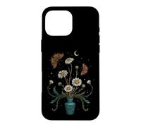 Carcasa para iPhone 16 Pro MAX Noche Daisy Flor Místico Whimsigoth Arte Episódico Dibujo