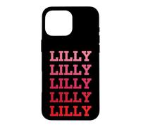 Carcasa para iPhone 16 Pro MAX Nombre Personalizado Lilly I Love Lilly Vintage