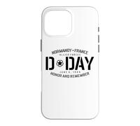 Carcasa para iPhone 16 Pro MAX Normandía Francia Día D Honor and Remember Solid Black Print