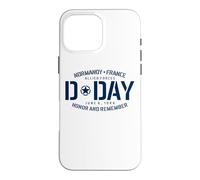 Carcasa para iPhone 16 Pro MAX Normandía Francia Día D Honor and Remember Solid Navy Print