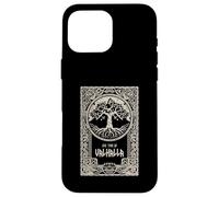 Carcasa para iPhone 16 Pro MAX Nos vemos en Valhalla Viking Tree of Life Mitología nórdica