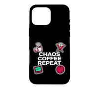 Carcasa para iPhone 16 Pro MAX Nurse Life Chaos Coffee Repeat ER Medical