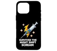 Carcasa para iPhone 16 Pro MAX Nurse Survived The Night Shift Scream