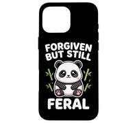 Carcasa para iPhone 16 Pro MAX Obra de Arte Kawaii de Panda gordito perdonado Pero todavía Salvaje