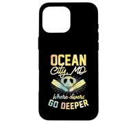 Carcasa para iPhone 16 Pro MAX Ocean City Maryland, Donde los buceadores profundizan en el Buceo