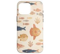 Carcasa para iPhone 16 Pro MAX Océano Peces Vida Marina Costera Animales Marinos