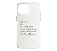 Carcasa para iPhone 16 Pro MAX Ochenta y Seis Diccionario Definición Activista Político Diseño