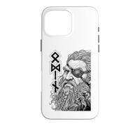 Carcasa para iPhone 16 Pro MAX Odin Viking Warrior God Runes Ravens Mitología nórdica