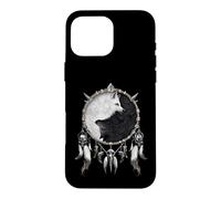 Carcasa para iPhone 16 Pro MAX Oficial Spiral Wolf Chi Yin Yang Gothic Fantasy