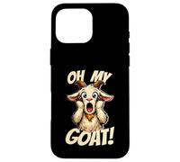Carcasa para iPhone 16 Pro MAX Oh My Goat Screaming Dibujos Animados Funny Divertido Meme Cabra