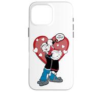 Carcasa para iPhone 16 Pro MAX Oh Popeye The Sailor Man Olive OYL Love Día de San Valentín