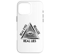 Carcasa para iPhone 16 Pro MAX Ojo Que Todo lo ve - 'Los Ojos Reales se Dan Cuenta de la pirámide de mentiras Reales