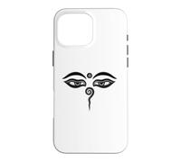 Carcasa para iPhone 16 Pro MAX Ojos de Buda Compasión Budismo Meditación Zen Religión