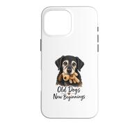 Carcasa para iPhone 16 Pro MAX Old Dogs New Beginnings Senior Rescue Dog Cute Rescue Dog