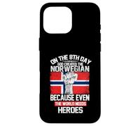 Carcasa para iPhone 16 Pro MAX On The Eighth Day God Created The Norwegian Pride Heroes