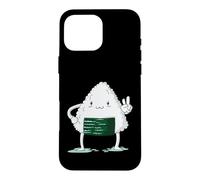 Carcasa para iPhone 16 Pro MAX Onigiri Muestra el Signo de la Paz