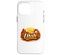 Carcasa para iPhone 16 Pro MAX Orgullo del Paisaje del Atardecer del cañón del Desierto de Utah