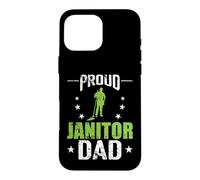 Carcasa para iPhone 16 Pro MAX Orgulloso Conserje papá Limpiador custodio
