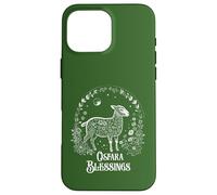 Carcasa para iPhone 16 Pro MAX Ostara Blessings Pagan Spring Lamb Floral Moon Ostara