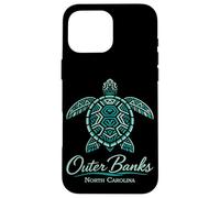 Carcasa para iPhone 16 Pro MAX Outer Banks Mandala Tortuga Carolina Tropical Beach