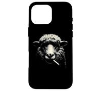 Carcasa para iPhone 16 Pro MAX Ovejas Fumadoras Humor Oscuro Ovejas Negras