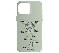 Carcasa para iPhone 16 Pro MAX OW OW Stick Character Figure Humor Chronic Pain Awareness