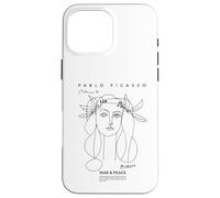 Carcasa para iPhone 16 Pro MAX Pablo Picasso Guerra y Paz Dibujo Arte PAPL2205