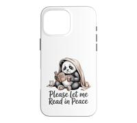 Carcasa para iPhone 16 Pro MAX Panda Leyendo por Favor déjame Leer en Paz