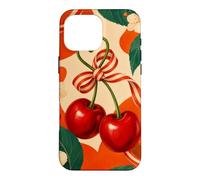 Carcasa para iPhone 16 Pro MAX Par de cerezos con Cinta y Flores