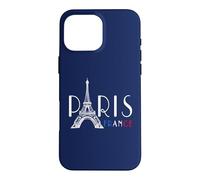 Carcasa para iPhone 16 Pro MAX París Francia con Torre Eiffel Elegante Simple Chic