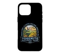 Carcasa para iPhone 16 Pro MAX Parque Nacional Yosemite California USA Retro Senderismo Camping