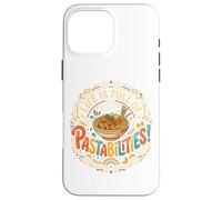 Carcasa para iPhone 16 Pro MAX Pasta Lover Comida Italiana Juego de Palabras Spaghetti Noodle