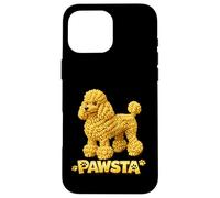 Carcasa para iPhone 16 Pro MAX Pasta Poodle Comida Italiana Spaghetti Puppy Love Is Ruff