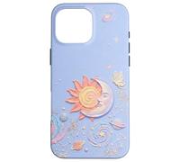 Carcasa para iPhone 16 Pro MAX Pastel Celestial Sun and Zodiac Constellation