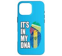 Carcasa para iPhone 16 Pro MAX Patrimonio de la Bandera de ADN de Barbados y Guyana