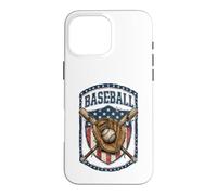 Carcasa para iPhone 16 Pro MAX Patriotic Baseball Glove USA Flag Vintage Graphic