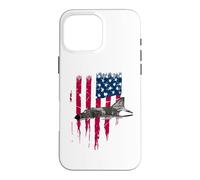 Carcasa para iPhone 16 Pro MAX Patriotic F-4 Phantom The Mcdonnell Douglas America - Camiseta con la Bandera