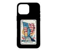 Carcasa para iPhone 16 Pro MAX Patriotic Tarot Card US Flag The Free 4th July American