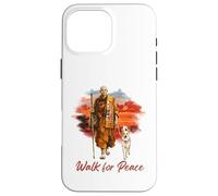 Carcasa para iPhone 16 Pro MAX Peace Walking Monks and Aloka Dog Walk for Peace