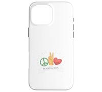Carcasa para iPhone 16 Pro MAX Peaceful Soul Peace Sign Hand Gesture Love Graphic Nature