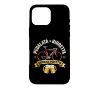 Carcasa para iPhone 16 Pro MAX Pedalata y Gorro de Bicicleta Vintage Cycling Birra