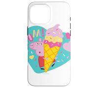 Carcasa para iPhone 16 Pro MAX Peppa Pig Yum Ice Cream