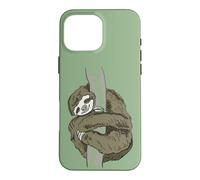 Carcasa para iPhone 16 Pro MAX Perezoso Abrazando Relajado Dormir Adolescente Cansado Perezoso Lento