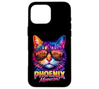 Carcasa para iPhone 16 Pro MAX Phoenix Cat | Gafas de Sol Modernas y Divertidas de Sun Valley