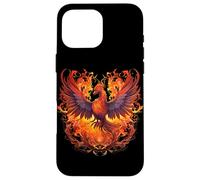 Carcasa para iPhone 16 Pro MAX Phoenix Eagle Renacido Nuevo Comienzo Llamas Bajo Sol Simbólico