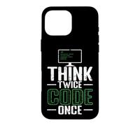 Carcasa para iPhone 16 Pro MAX Piensa Dos Veces código una Vez