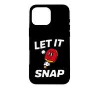 Carcasa para iPhone 16 Pro MAX Ping Pong Table Tennis Let It Snap Retro Paddle